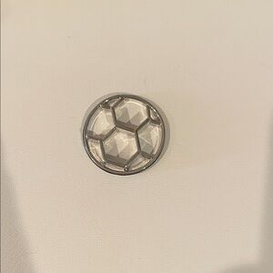 Origami Owl Silver Soccer Locket Plate